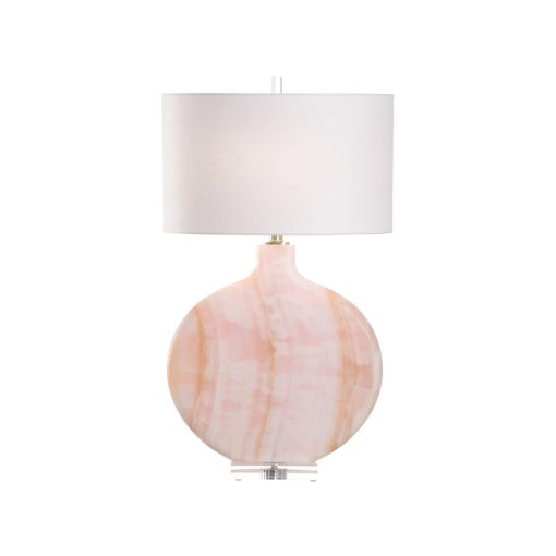 Blush Marble Table Lamp - Image 3