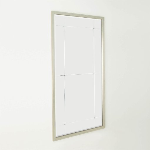 Beaumont Floor Mirror in Silver Leaf - Image 3