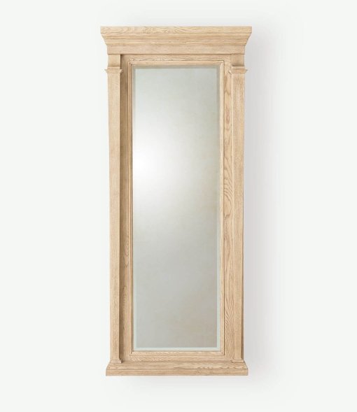 Josephine floor mirror in bleached Oak