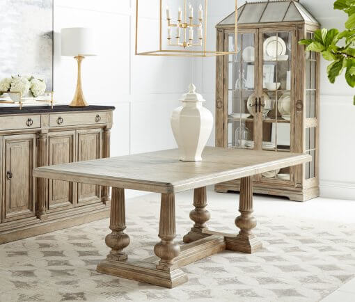 Architrave Rectangle column dining table lifestyle
