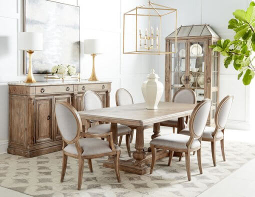 Architrave Rectangle column dining table lifestyle2