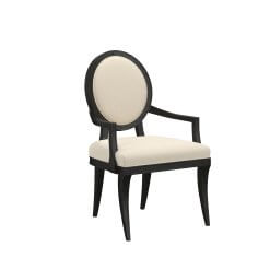 Atrium dining arm chair angled front