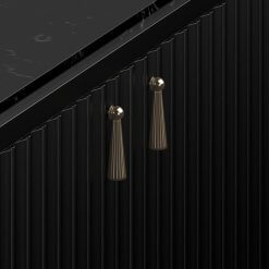 Eave sideboard detail of door pulls