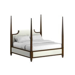Eave upholstered bed angled