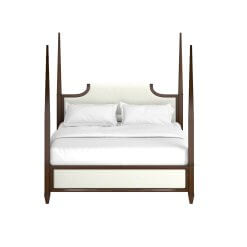 Eave upholstered bed front view