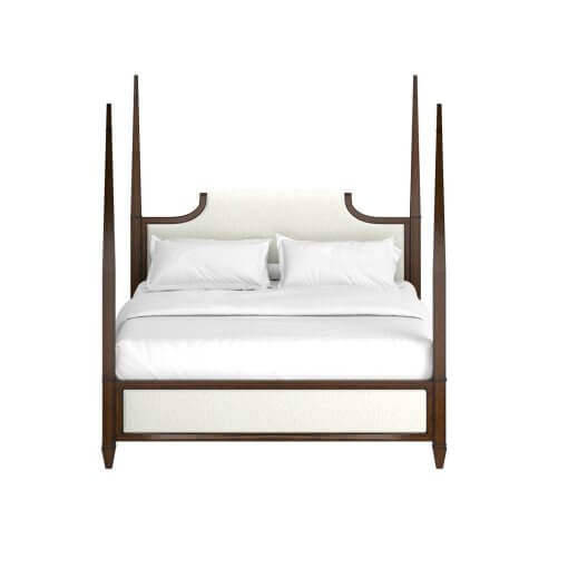 Eave upholstered bed front view