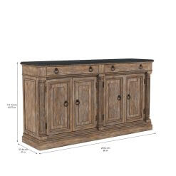 Architrave buffet with dimensions
