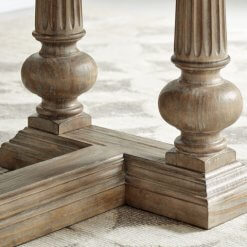 Architrave rect dining table base detail1