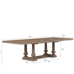Architrave rect dining with dimensions