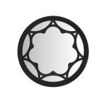 Atrium round mirror front