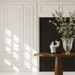 Eave round pedestal dining in entryway